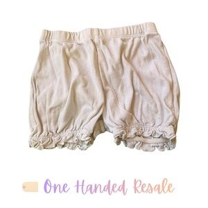 🐑 Carter's Kids White Baby Bloomer Shorts Ruffles Unisex 9M